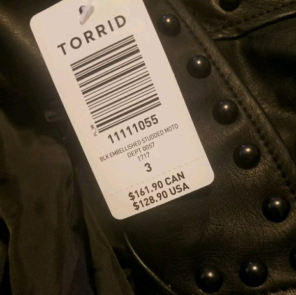 *SOLD* New! 3x Torrid Floral Studded Jacket - Picture 4 of 8